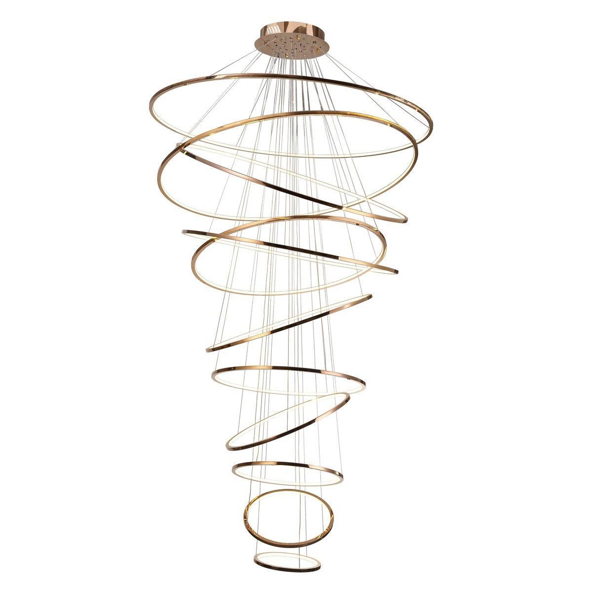 Aveline Pendant Chandelier - Adjustable Height, Elegant Crystal Accent