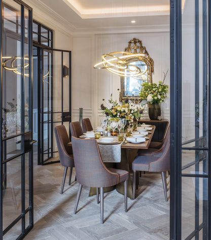Aveline Pendant Chandelier - Adjustable Height, Elegant Crystal Accent