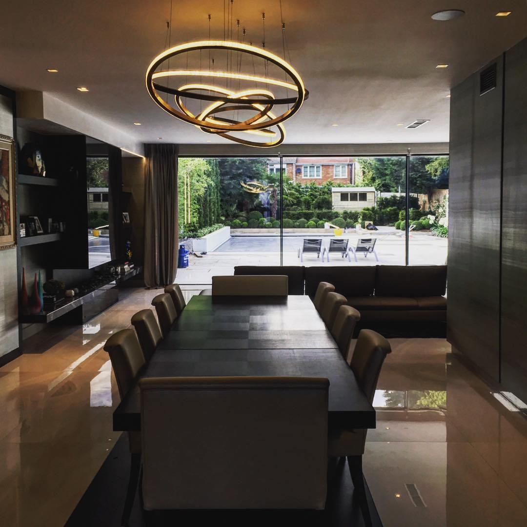 Aveline Pendant Chandelier - Adjustable Height, Elegant Crystal Accent