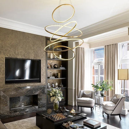 Aveline Pendant Chandelier - Adjustable Height, Elegant Crystal Accent