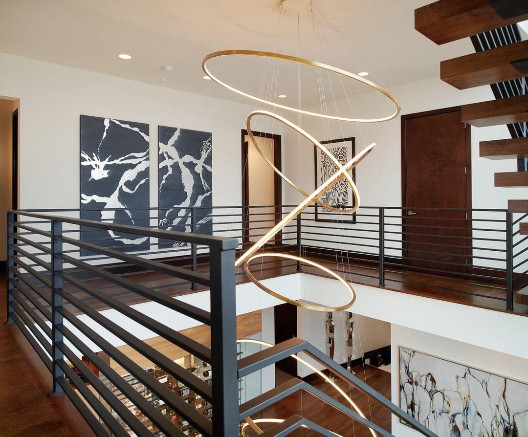 Aveline Pendant Chandelier - Adjustable Height, Elegant Crystal Accent