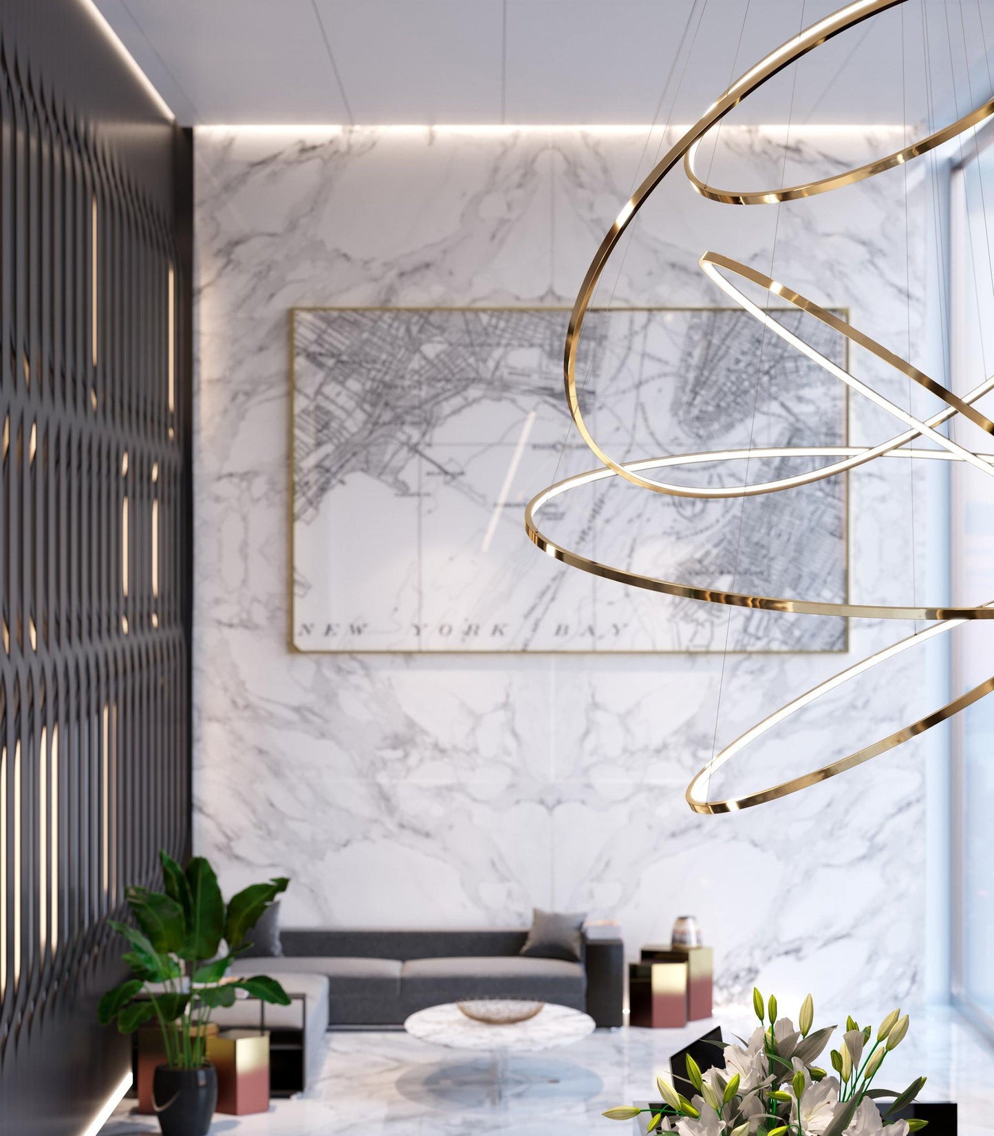 Aveline Pendant Chandelier - Adjustable Height, Elegant Crystal Accent