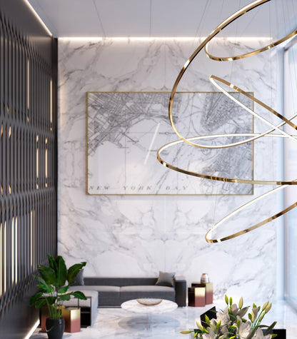 Aveline Pendant Chandelier - Adjustable Height, Elegant Crystal Accent