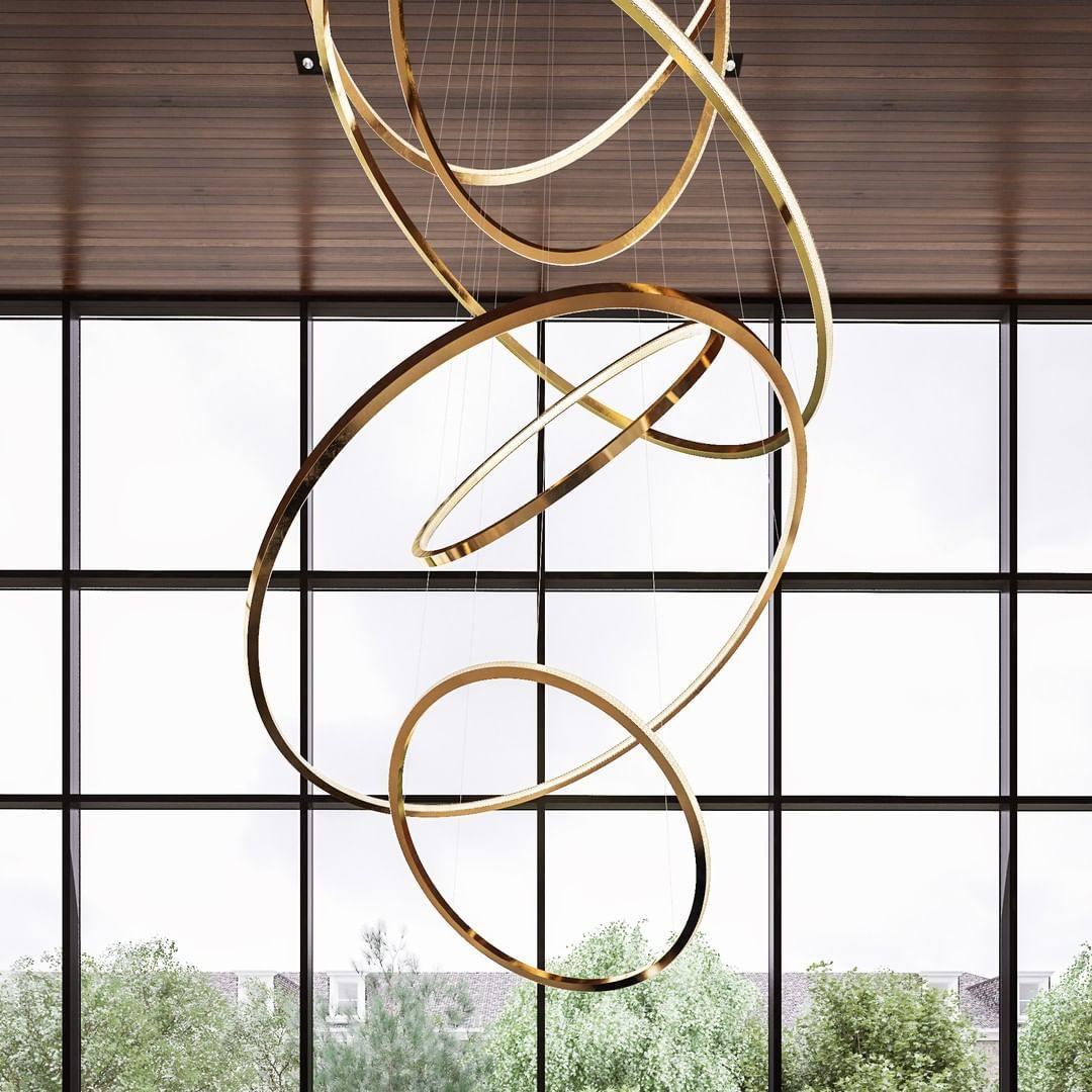 Aveline Pendant Chandelier - Adjustable Height, Elegant Crystal Accent