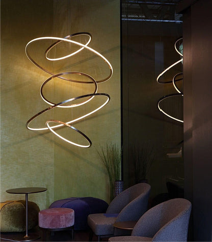 Aveline Pendant Chandelier - Adjustable Height, Elegant Crystal Accent