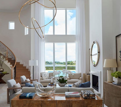 Aveline Pendant Chandelier - Adjustable Height, Elegant Crystal Accent