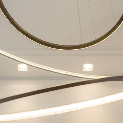 Aveline Pendant Chandelier - Adjustable Height, Elegant Crystal Accent