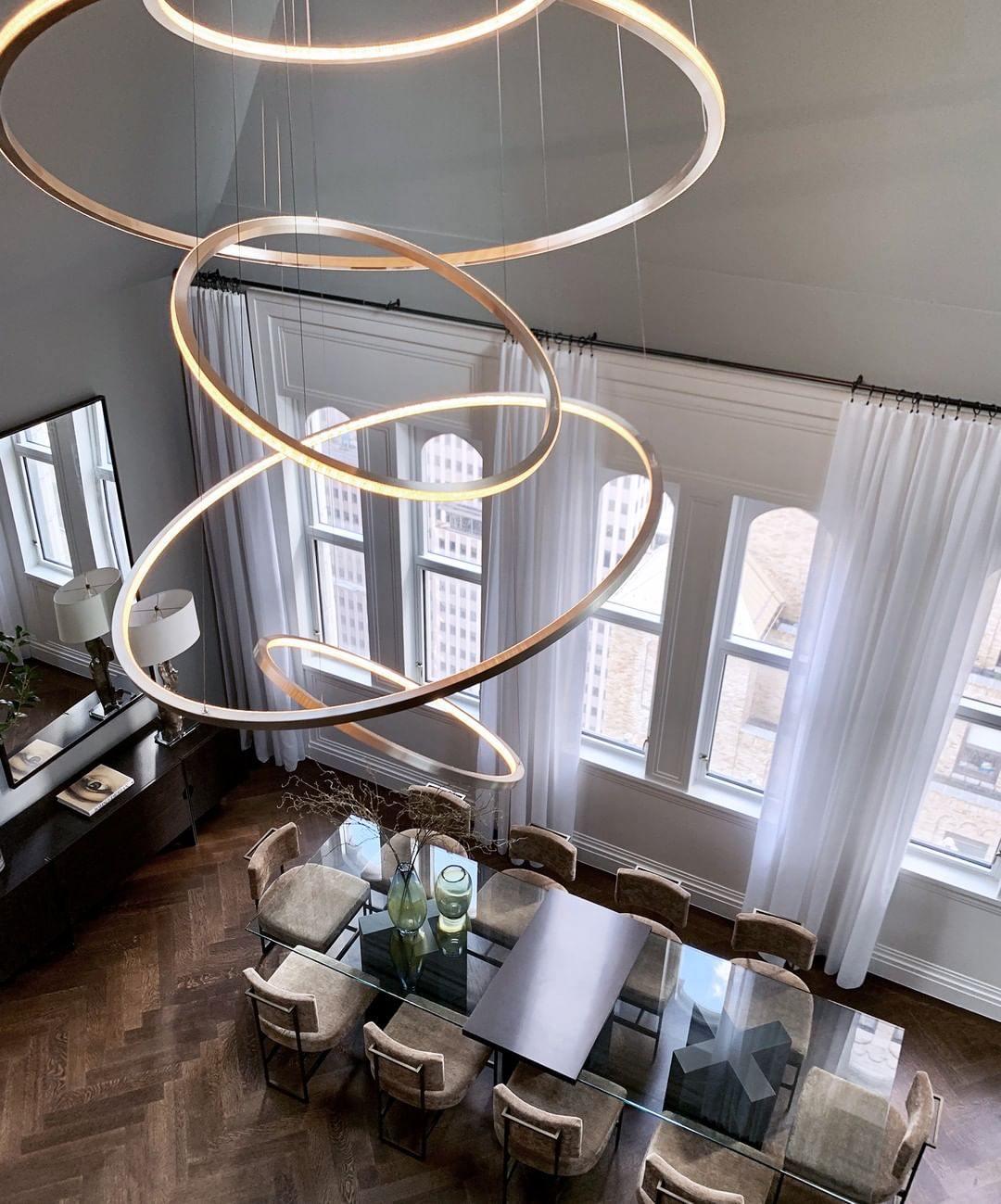 Aveline Pendant Chandelier - Adjustable Height, Elegant Crystal Accent