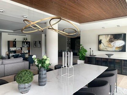 Aveline Pendant Chandelier - Adjustable Height, Elegant Crystal Accent