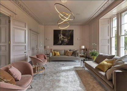 Aveline Pendant Chandelier - Adjustable Height, Elegant Crystal Accent