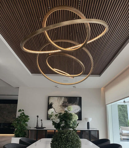 Aveline Pendant Chandelier - Adjustable Height, Elegant Crystal Accent