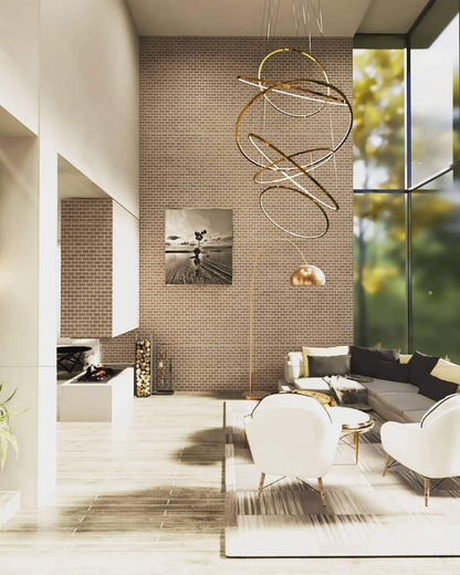 Aveline Pendant Chandelier - Adjustable Height, Elegant Crystal Accent