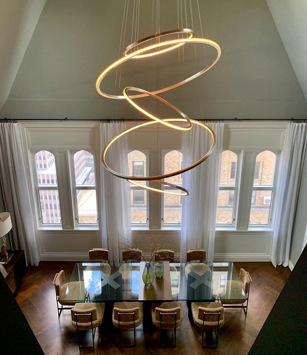 Aveline Pendant Chandelier - Adjustable Height, Elegant Crystal Accent