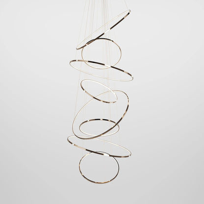 Aveline Pendant Chandelier - Adjustable Height, Elegant Crystal Accent