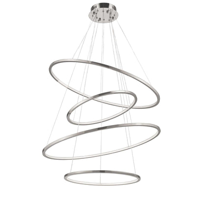 Aveline Pendant Chandelier - Adjustable Height, Elegant Crystal Accent
