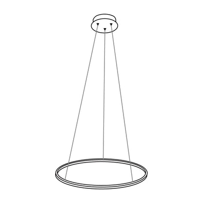 Aveline Pendant Chandelier - Adjustable Height, Elegant Crystal Accent