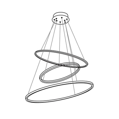 Aveline Pendant Chandelier - Adjustable Height, Elegant Crystal Accent