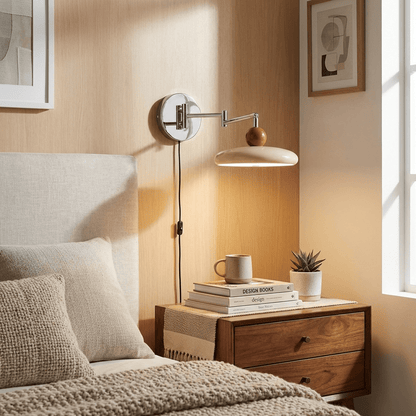 Lola Plug-in Wall Lamp - Adjustable Brightness & Elegant Design