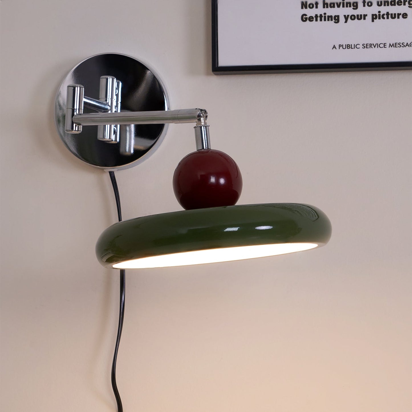 Lola Plug-in Wall Lamp - Adjustable Brightness & Elegant Design