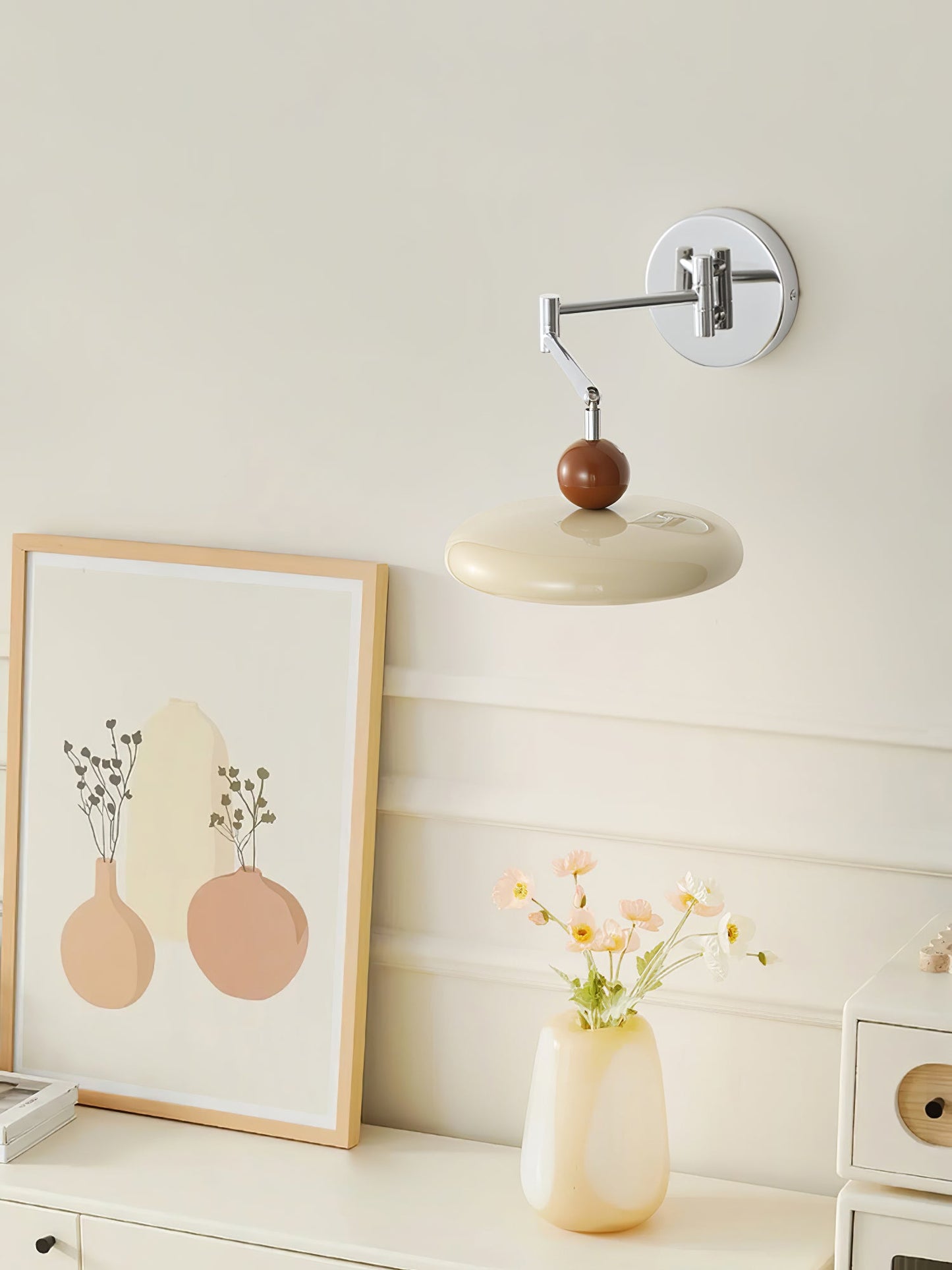 Lola Plug-in Wall Lamp - Adjustable Brightness & Elegant Design