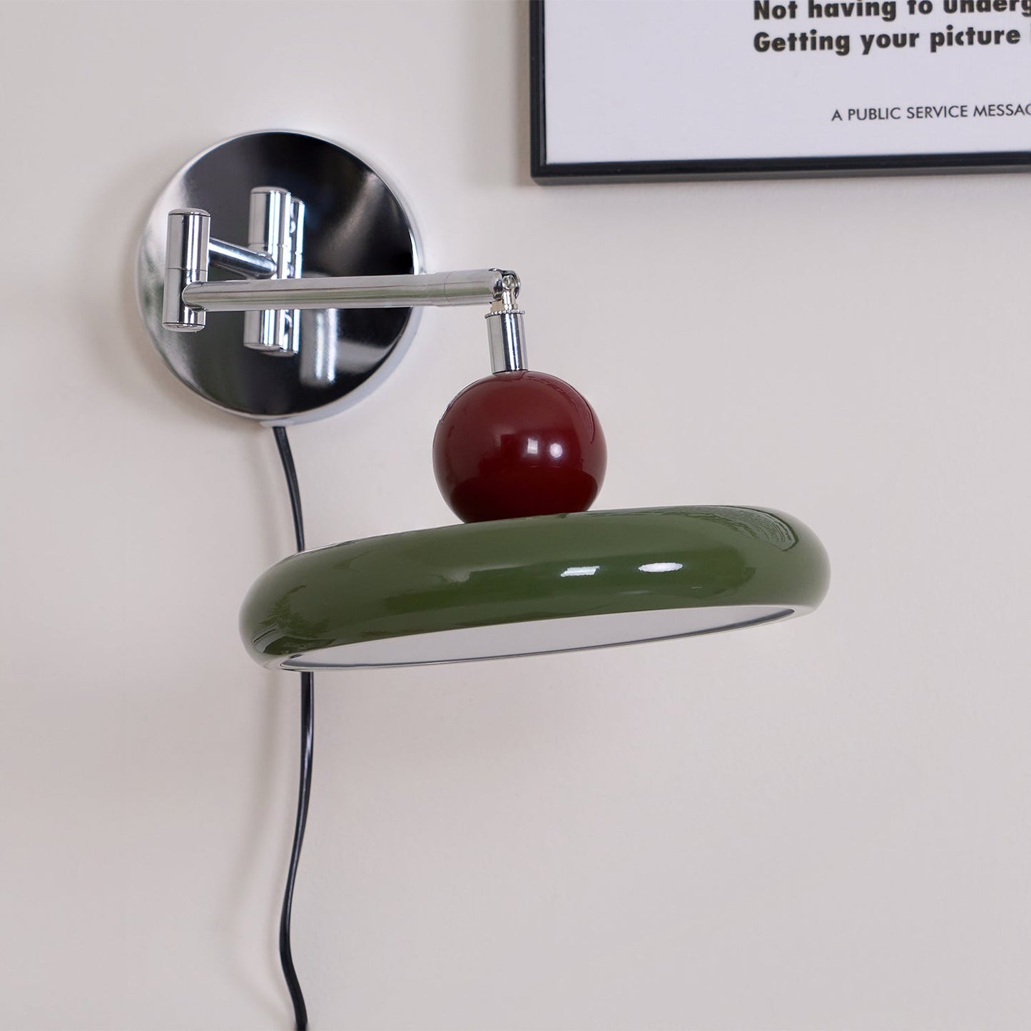 Lola Plug-in Wall Lamp - Adjustable Brightness & Elegant Design