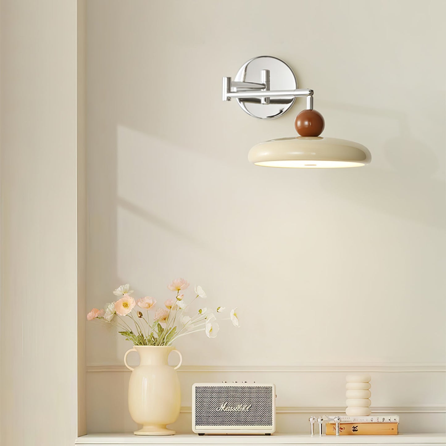 Lola Plug-in Wall Lamp - Adjustable Brightness & Elegant Design
