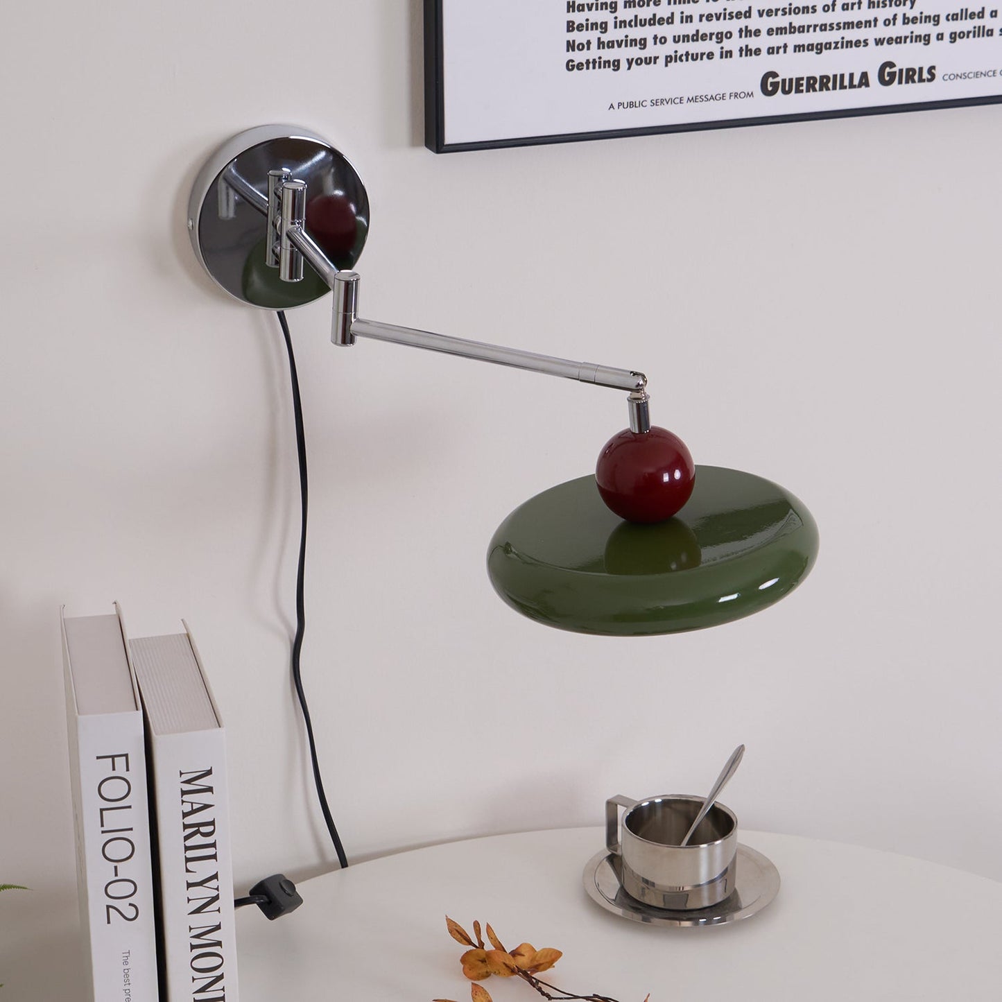 Lola Plug-in Wall Lamp - Adjustable Brightness & Elegant Design