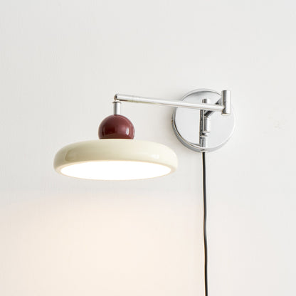 Lola Plug-in Wall Lamp - Adjustable Brightness & Elegant Design