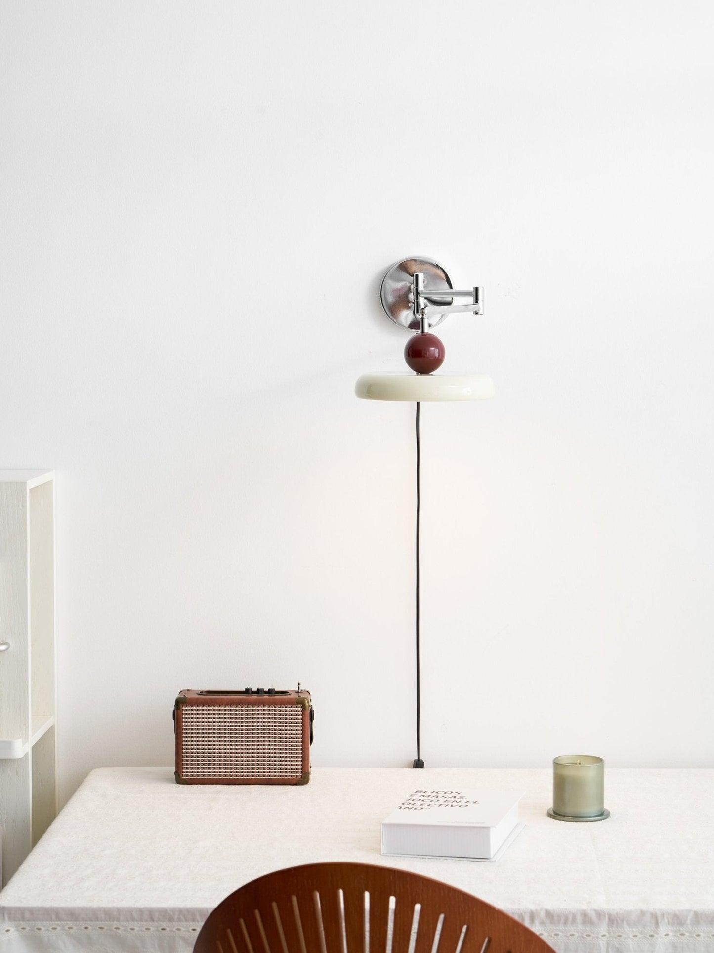 Lola Plug-in Wall Lamp - Adjustable Brightness & Elegant Design