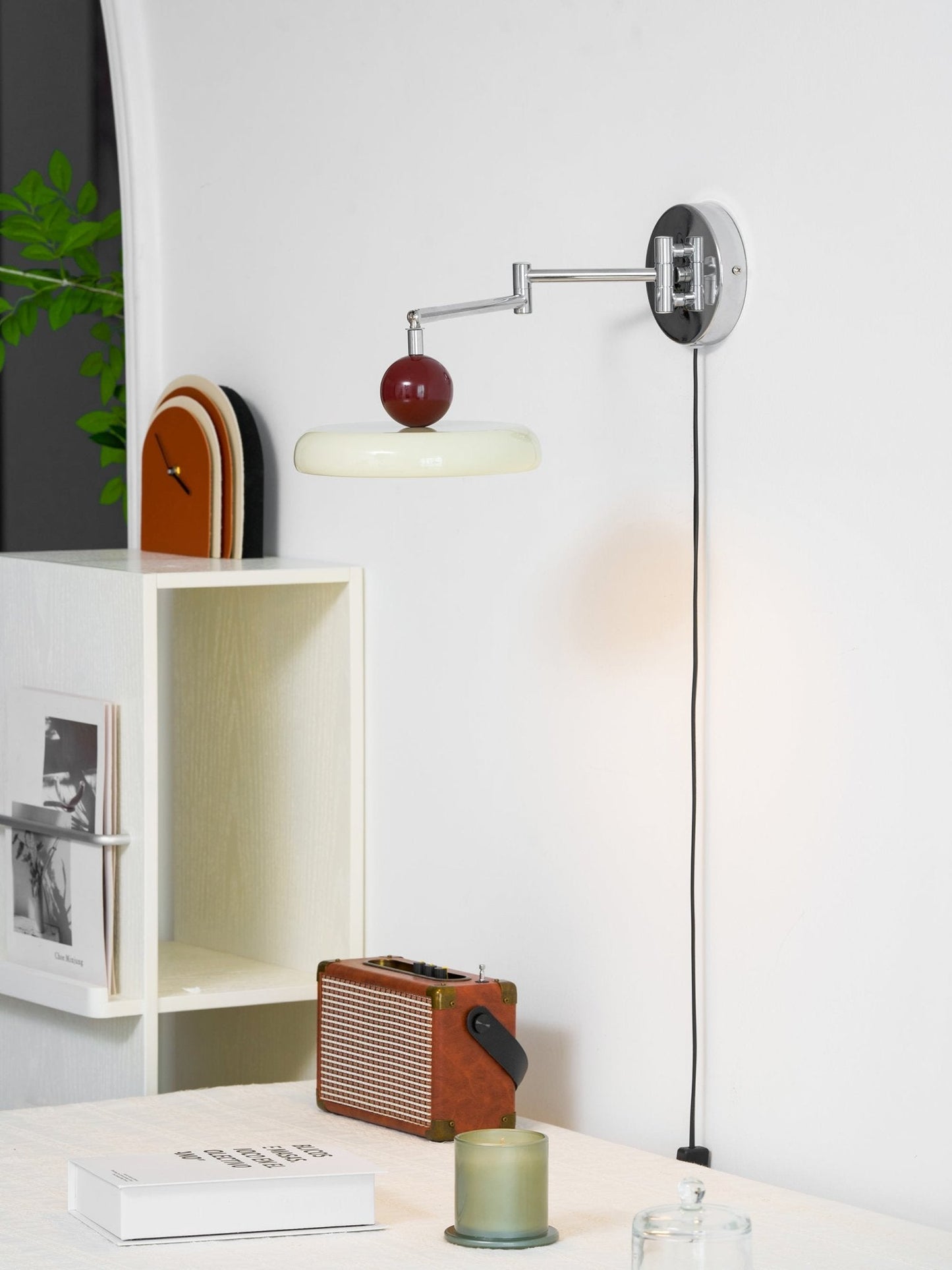 Lola Plug-in Wall Lamp - Adjustable Brightness & Elegant Design