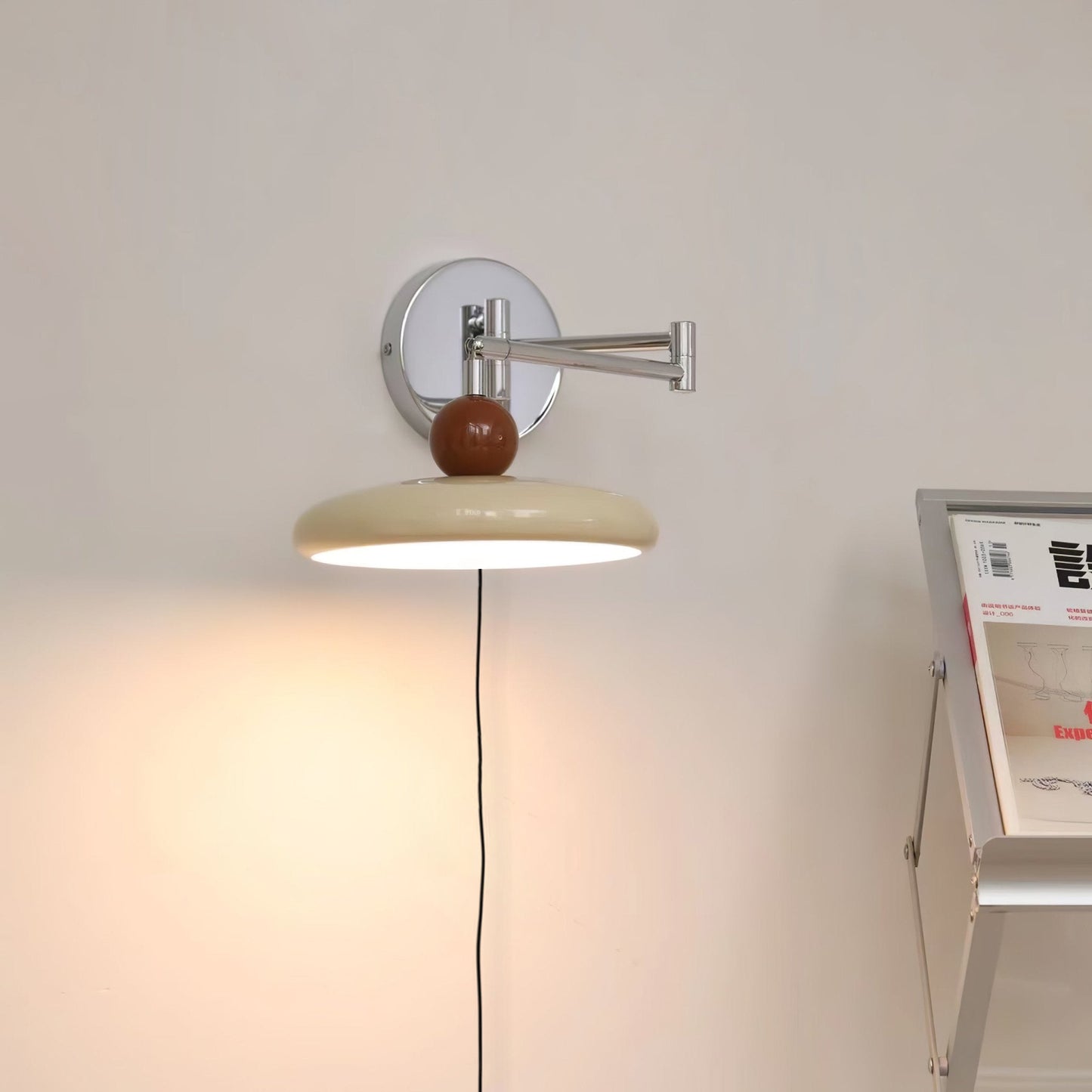Lola Plug-in Wall Lamp - Adjustable Brightness & Elegant Design