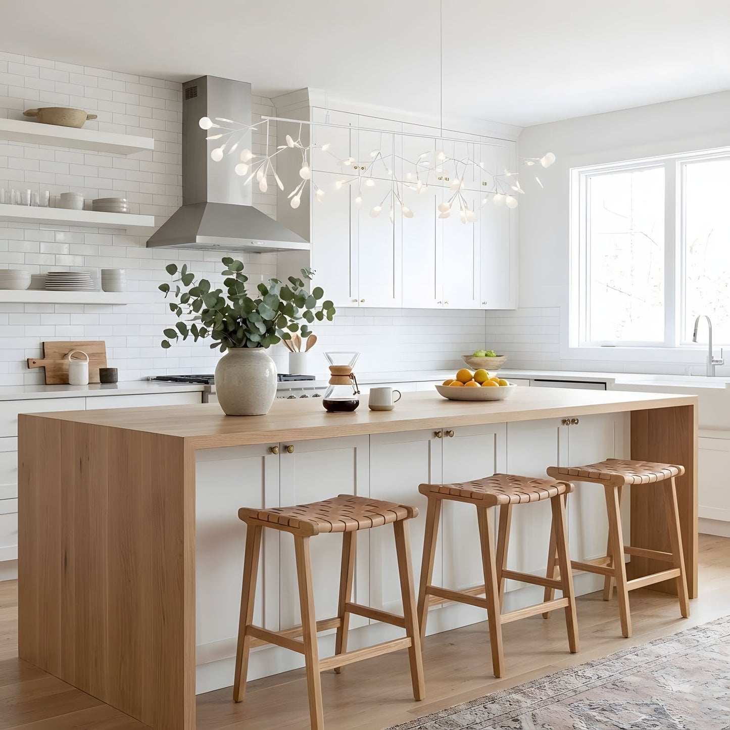 Elegant Long Firefly LED Chandelier - Dimmable & Energy Efficient