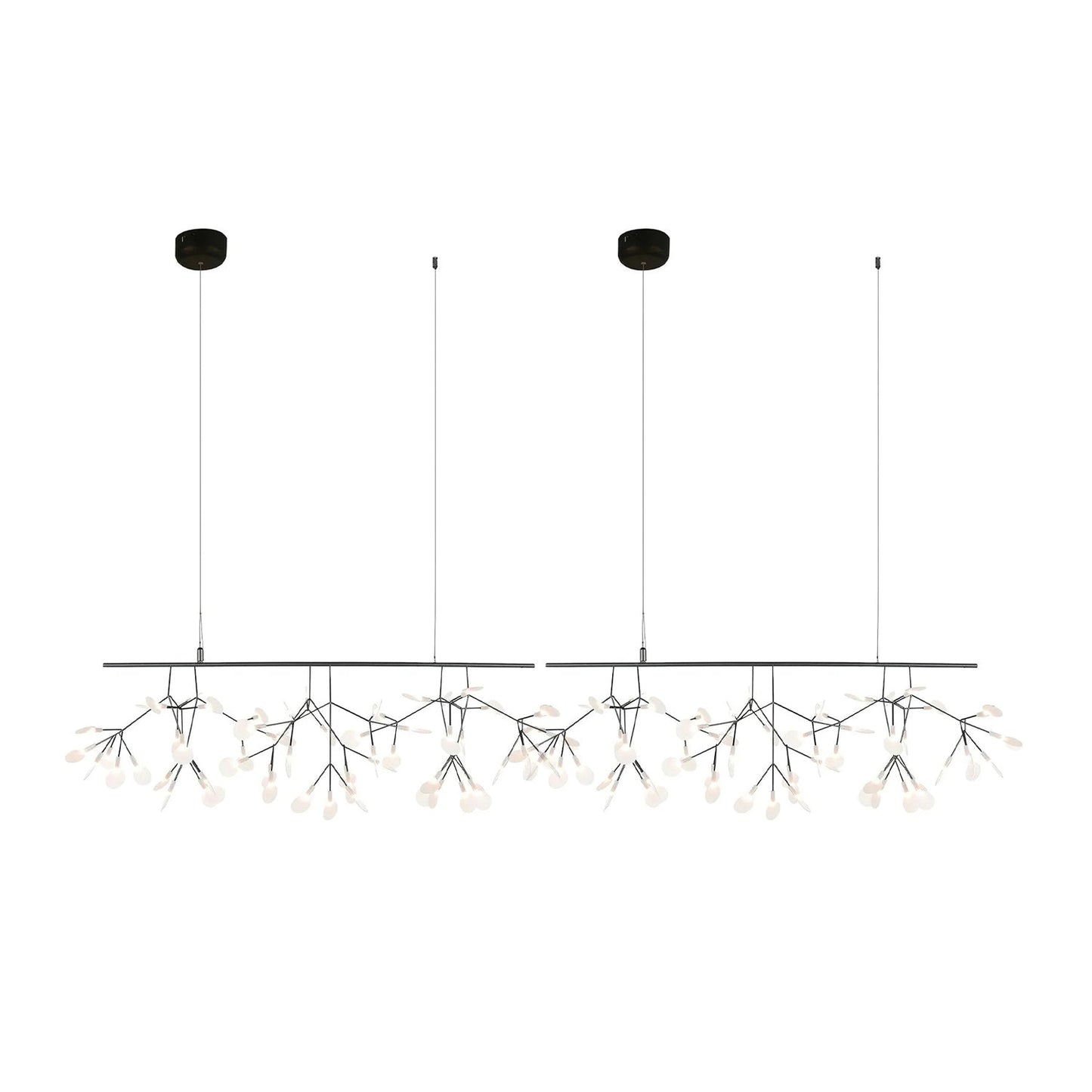 Elegant Long Firefly LED Chandelier - Dimmable & Energy Efficient