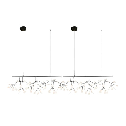 Elegant Long Firefly LED Chandelier - Dimmable & Energy Efficient