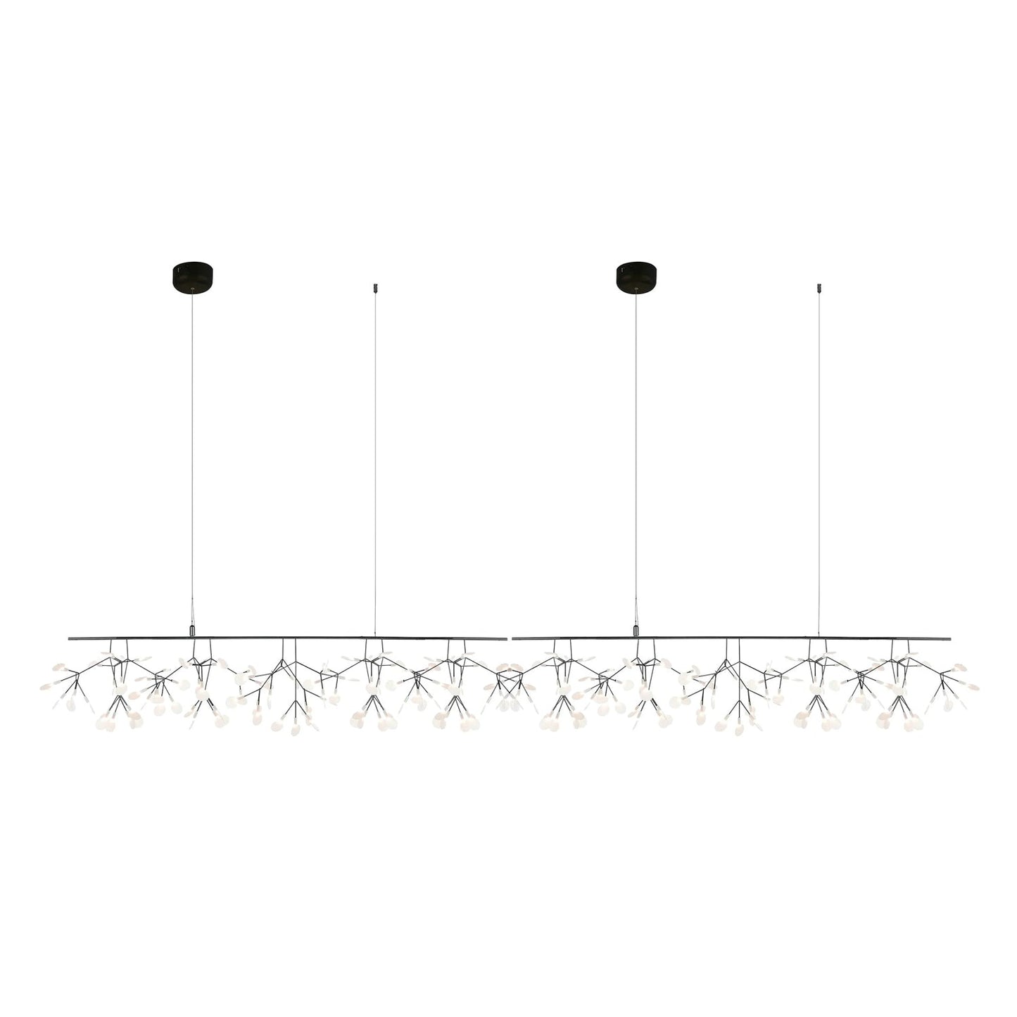 Elegant Long Firefly LED Chandelier - Dimmable & Energy Efficient