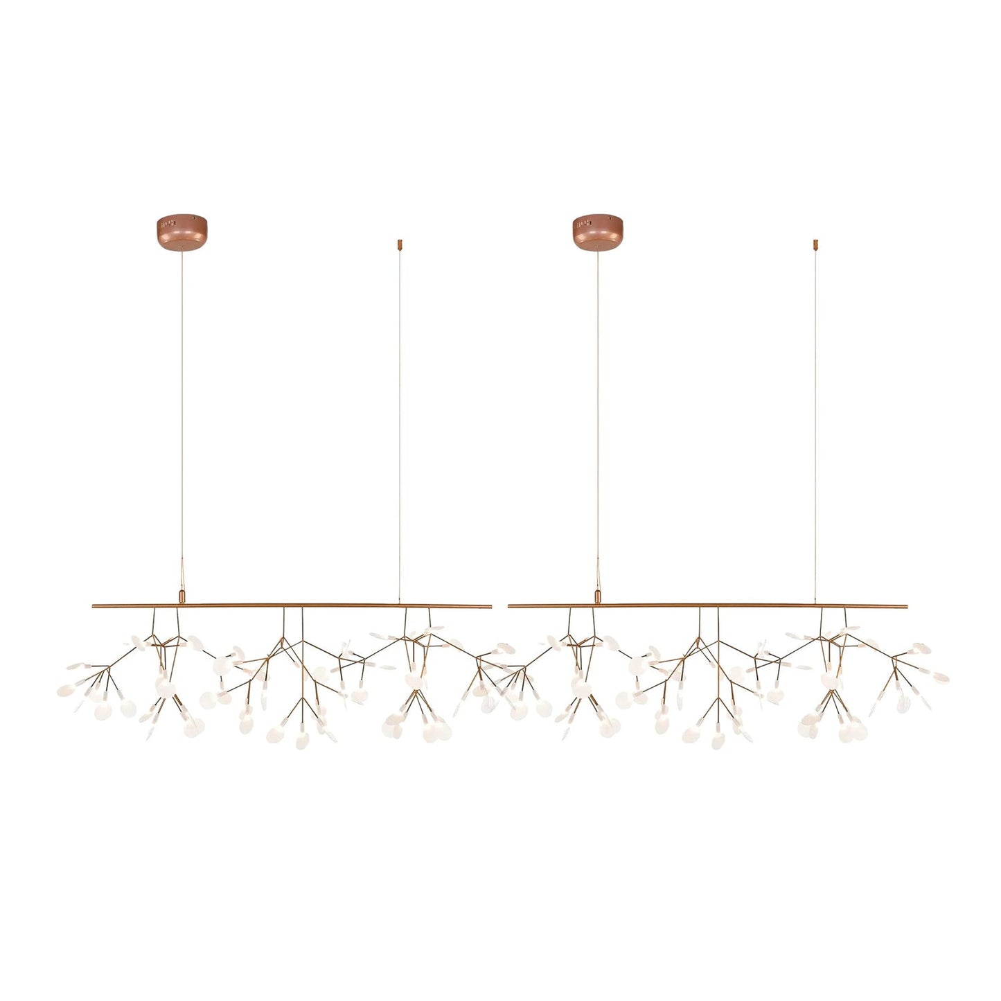 Elegant Long Firefly LED Chandelier - Dimmable & Energy Efficient