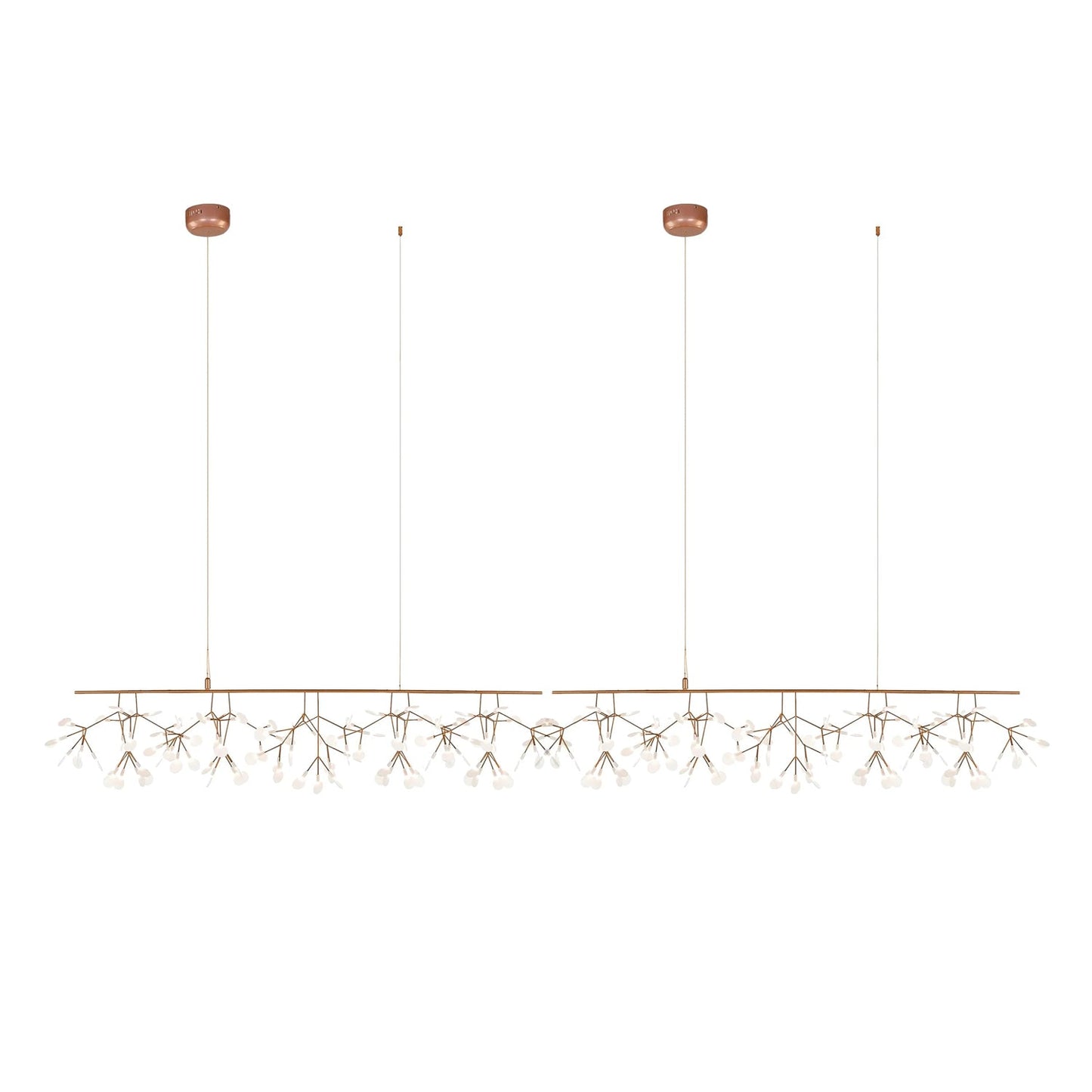 Elegant Long Firefly LED Chandelier - Dimmable & Energy Efficient