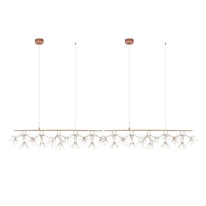 Elegant Long Firefly LED Chandelier - Dimmable & Energy Efficient