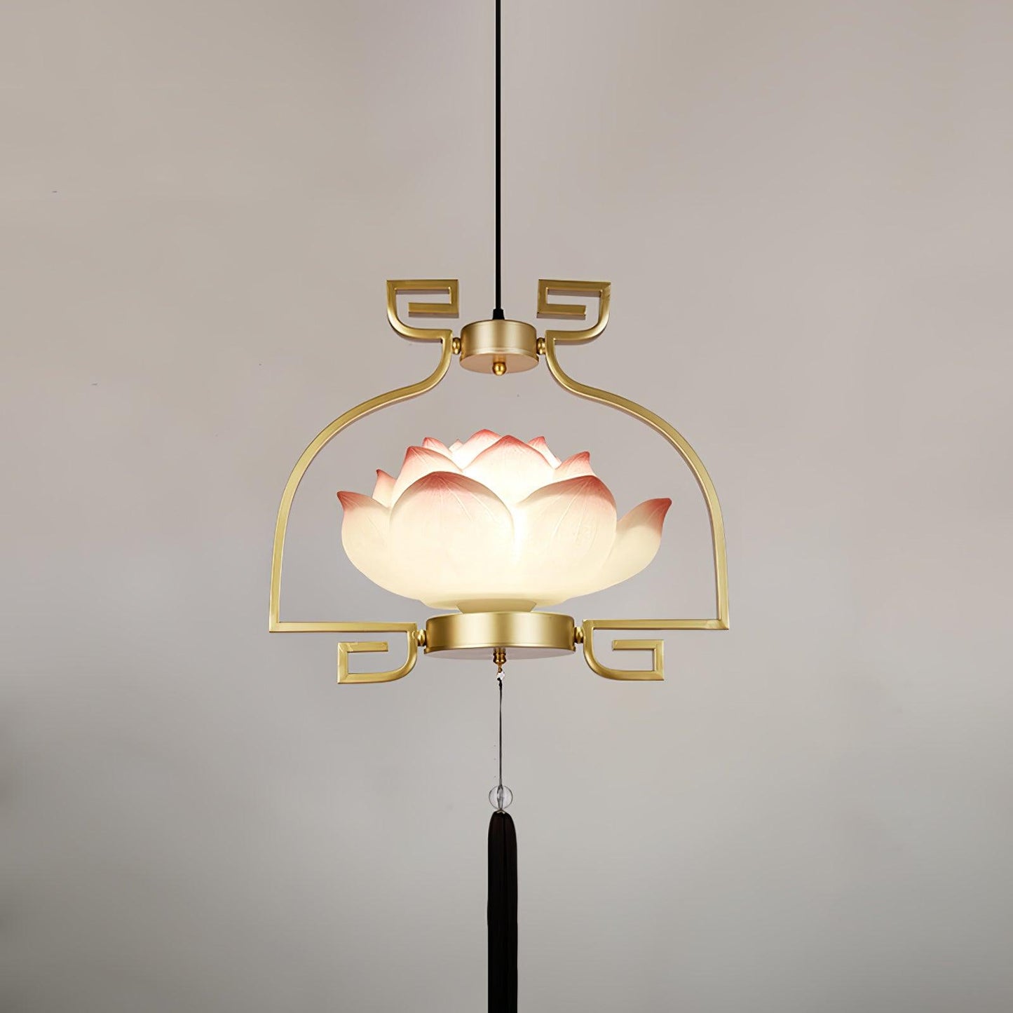Lotus Bloom Chandelier - Elegant Design with Adjustable Height & LED L
