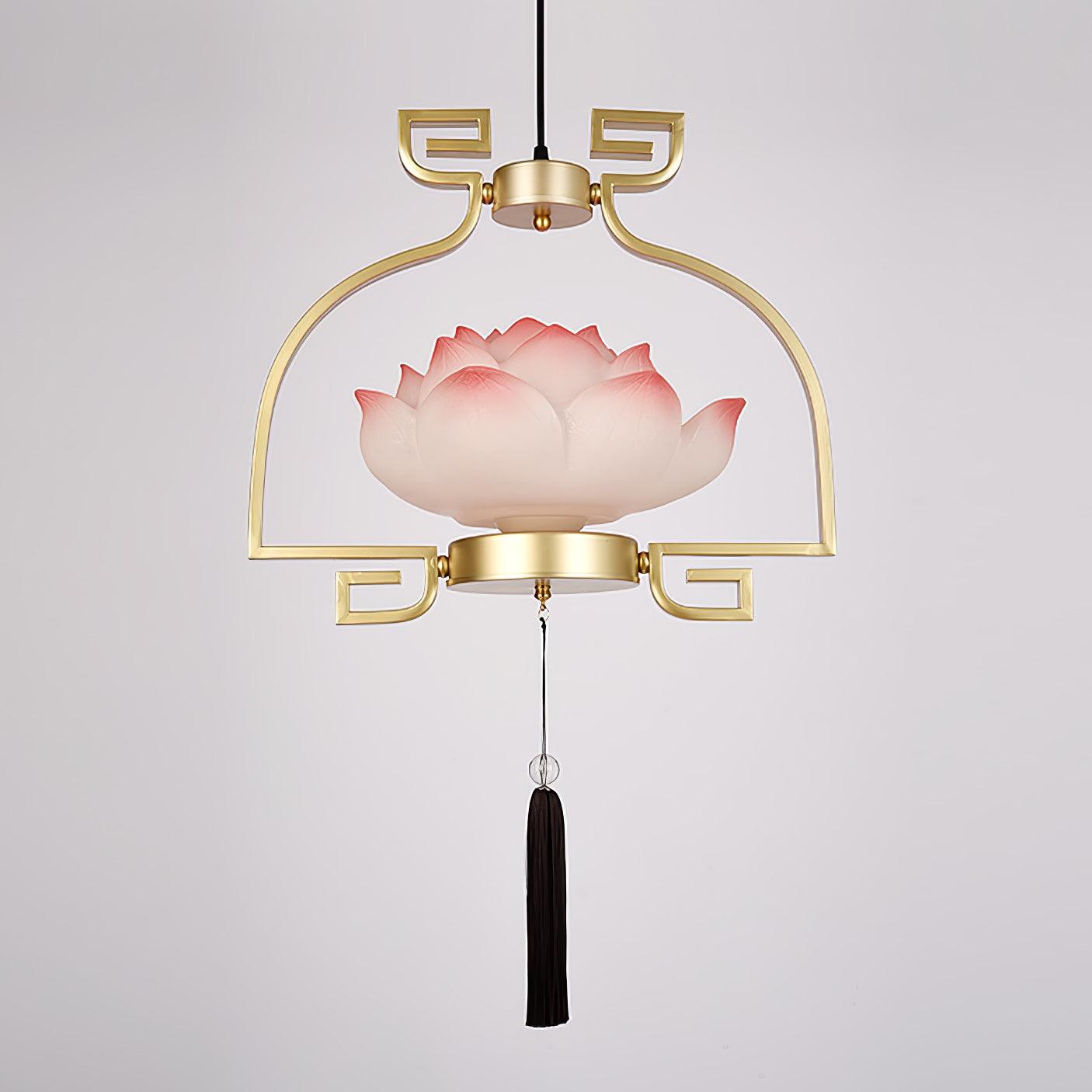 Lotus Bloom Chandelier - Elegant Design with Adjustable Height & LED L