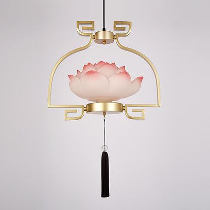 Lotus Bloom Chandelier - Elegant Design with Adjustable Height & LED L