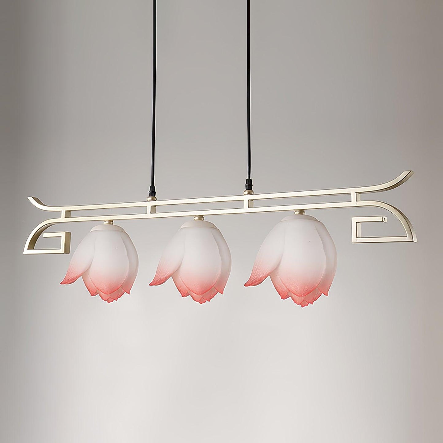 Lotus Bloom Chandelier - Elegant Design with Adjustable Height & LED L