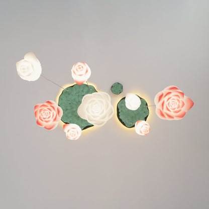 Elegant Lotus Chandelier - Adjustable Brightness & Energy Efficient De