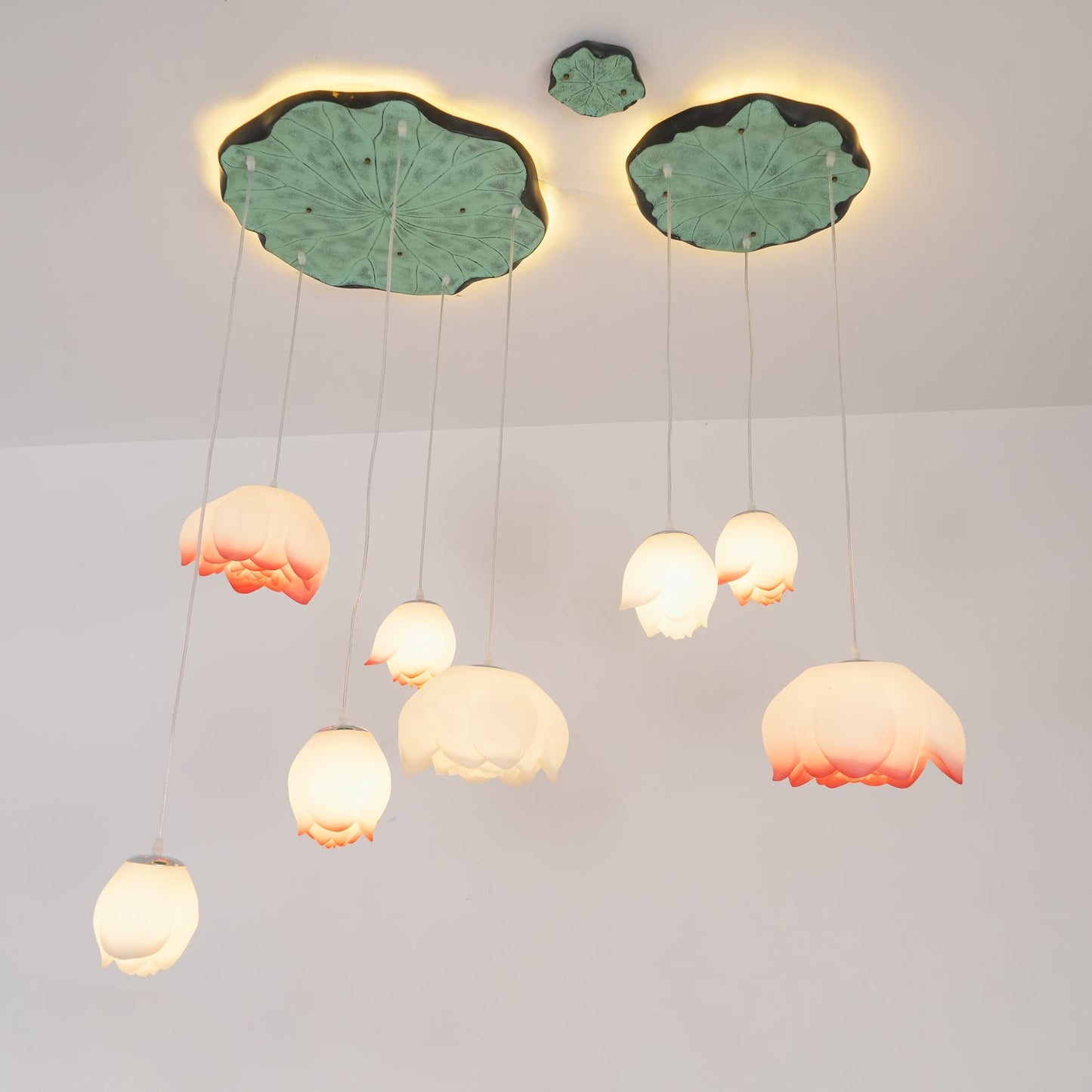 Elegant Lotus Chandelier - Adjustable Brightness & Energy Efficient De
