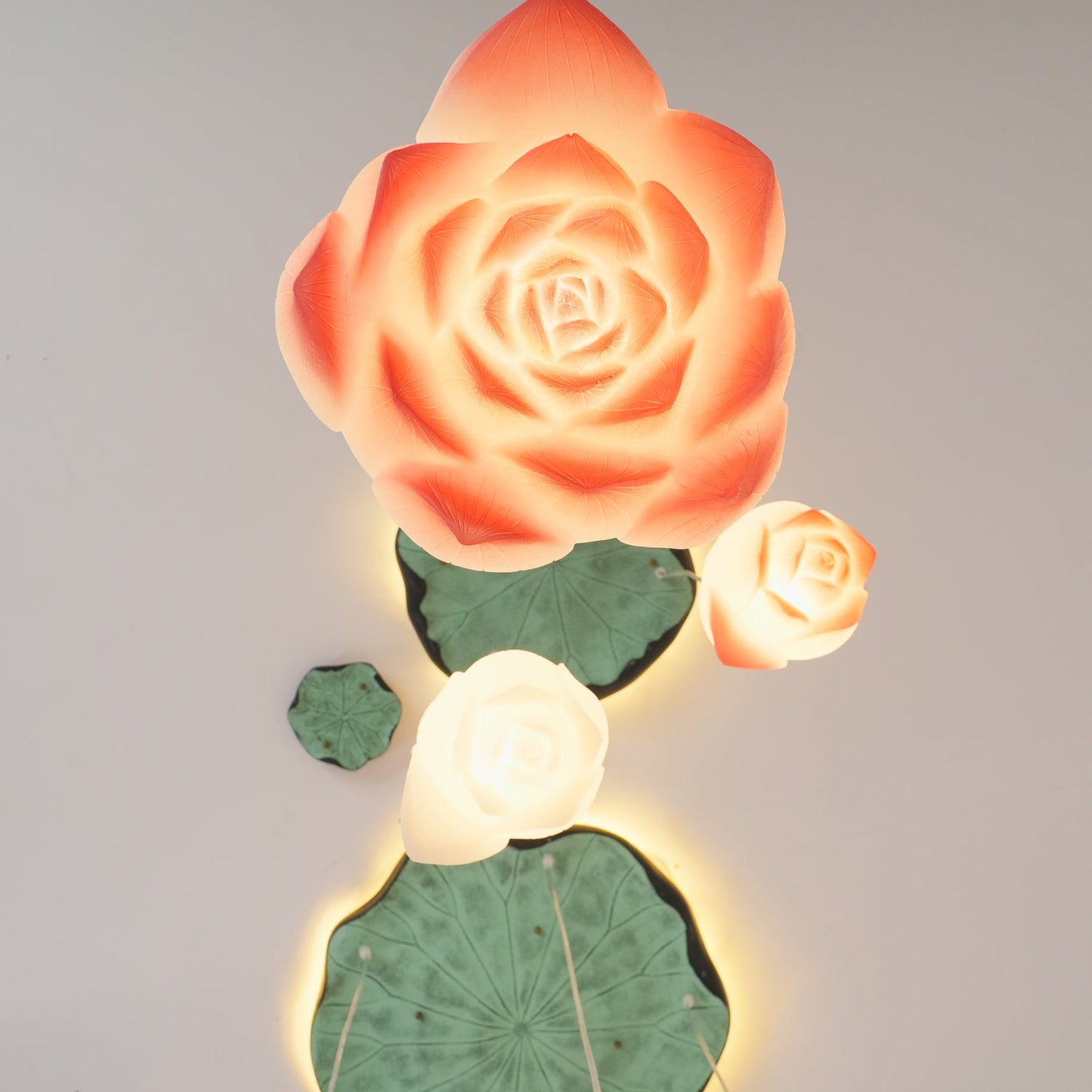 Elegant Lotus Chandelier - Adjustable Brightness & Energy Efficient De