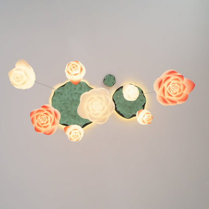 Elegant Lotus Chandelier - Adjustable Brightness & Energy Efficient De