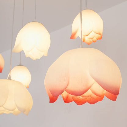 Elegant Lotus Chandelier - Adjustable Brightness & Energy Efficient De