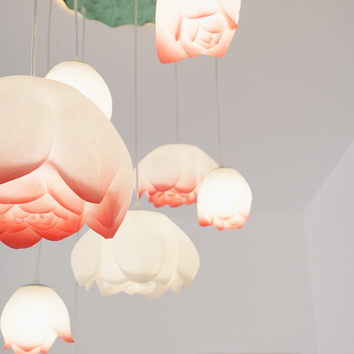 Elegant Lotus Chandelier - Adjustable Brightness & Energy Efficient De