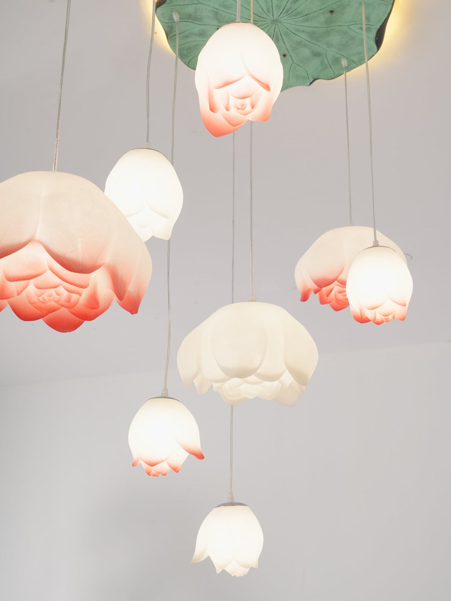Elegant Lotus Chandelier - Adjustable Brightness & Energy Efficient De
