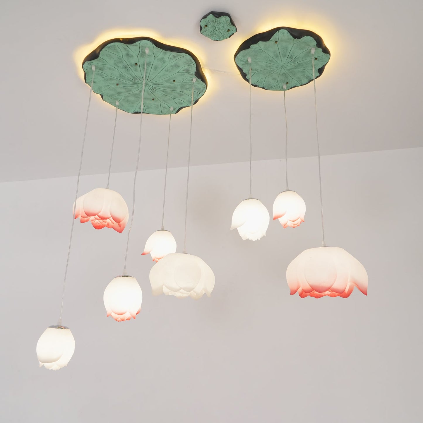 Elegant Lotus Chandelier - Adjustable Brightness & Energy Efficient De